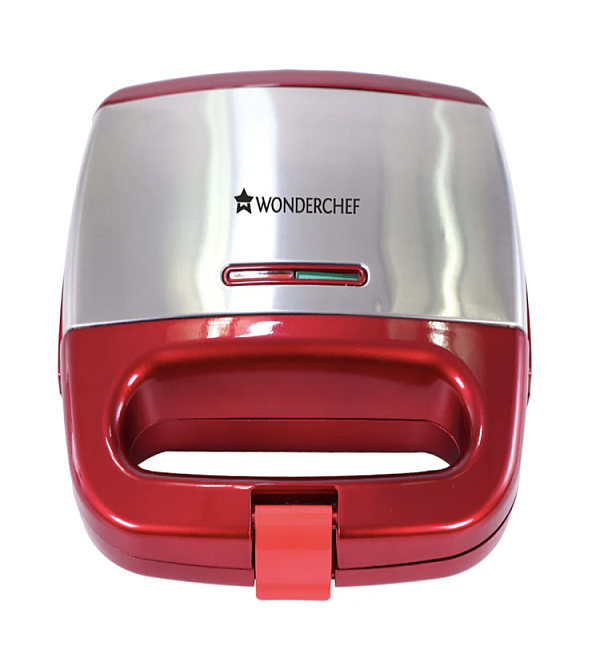 Crimson Edge Non-Stick Electric Griller,Sandwich Maker, Toaster |750 Watt| Auto Temp, LED indicator| Cool Touch Handle, Buckle Clip Lock| Grill Sandwiches, Bread, Kebabs, Paneer,Tikkis and Quesadillas| Oil Free Toasting| 2 Year Warranty